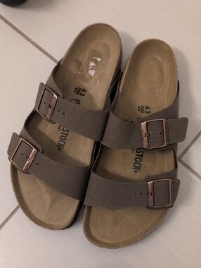 Birkenstock Two-Strap Arizona Sandals Mocha Men's Size 10